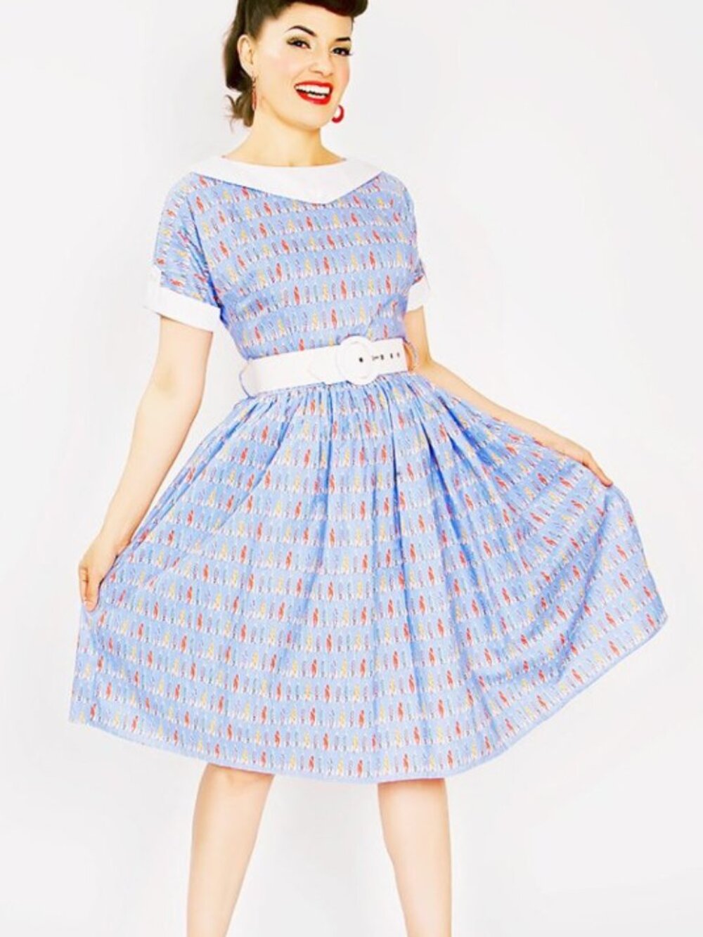 Bernie Dexter rocket print dress
